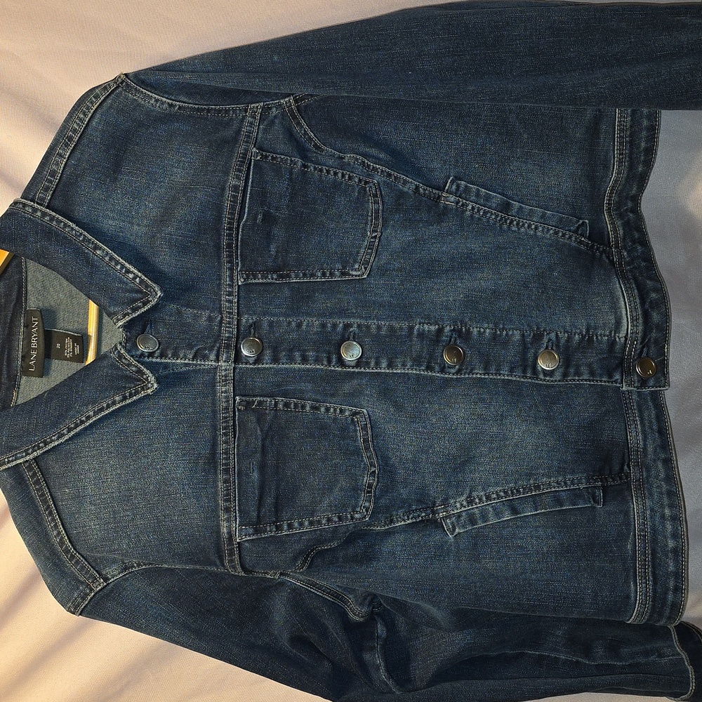 Lane Bryant Blue Denim Jean Jacket (Paula #13)